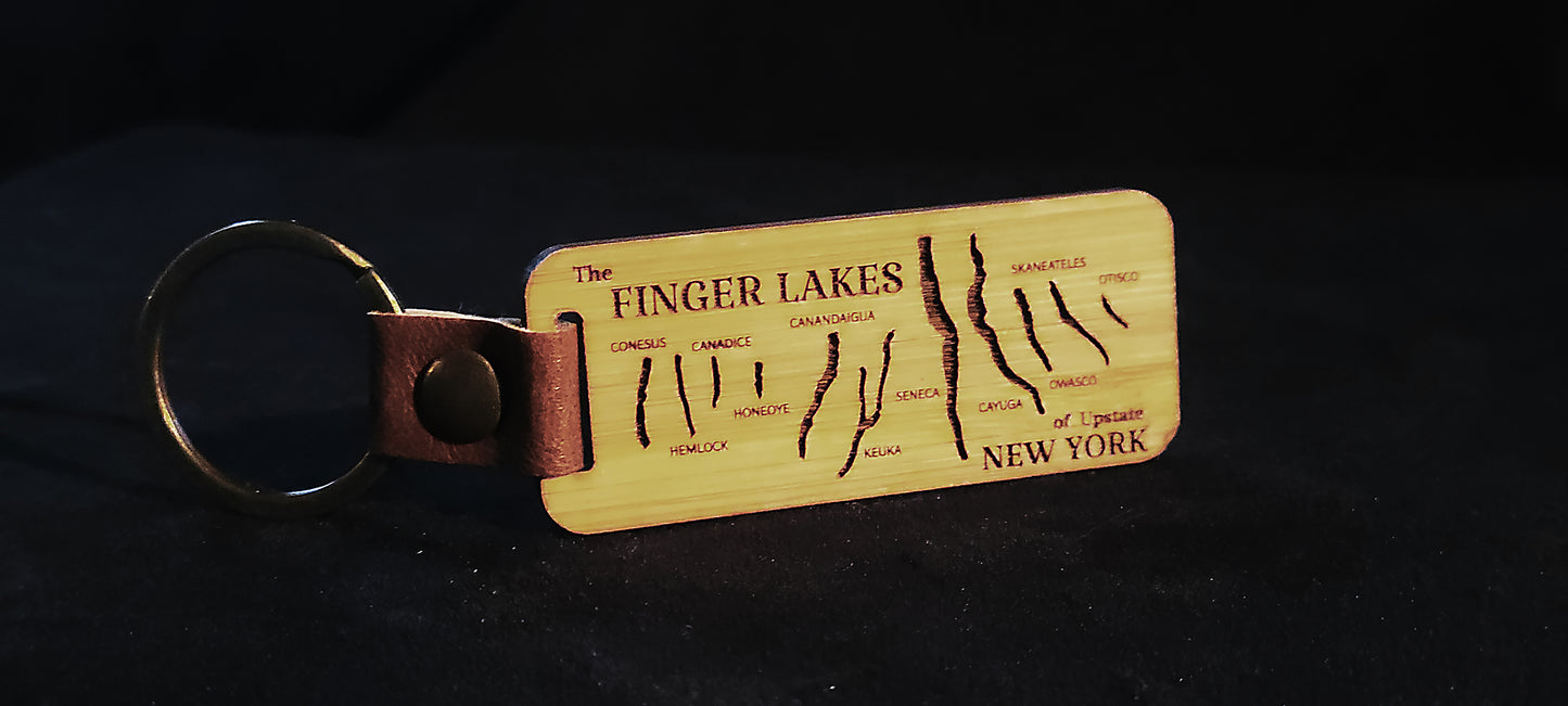 Finger Lakes of Upstate New York Key Chains